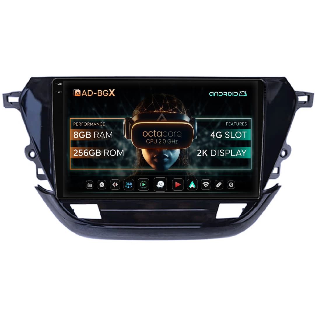 Navigatie Opel Corsa F (2019+), Android, X-Octacore 8GB RAM + 256GB ROM, 9 Inch - AD-BGX9008+AD-BGRKIT380