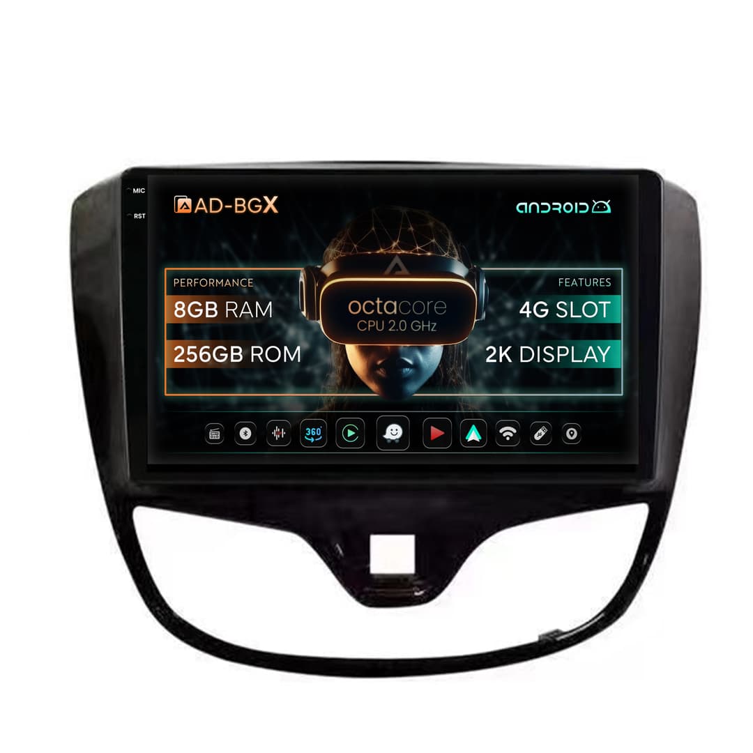 Navigatie Opel Karl (2015-2019), Android, X-Octacore 8GB RAM + 256GB ROM, 9.5 Inch - AD-BGX9008+AD-BGRKIT385