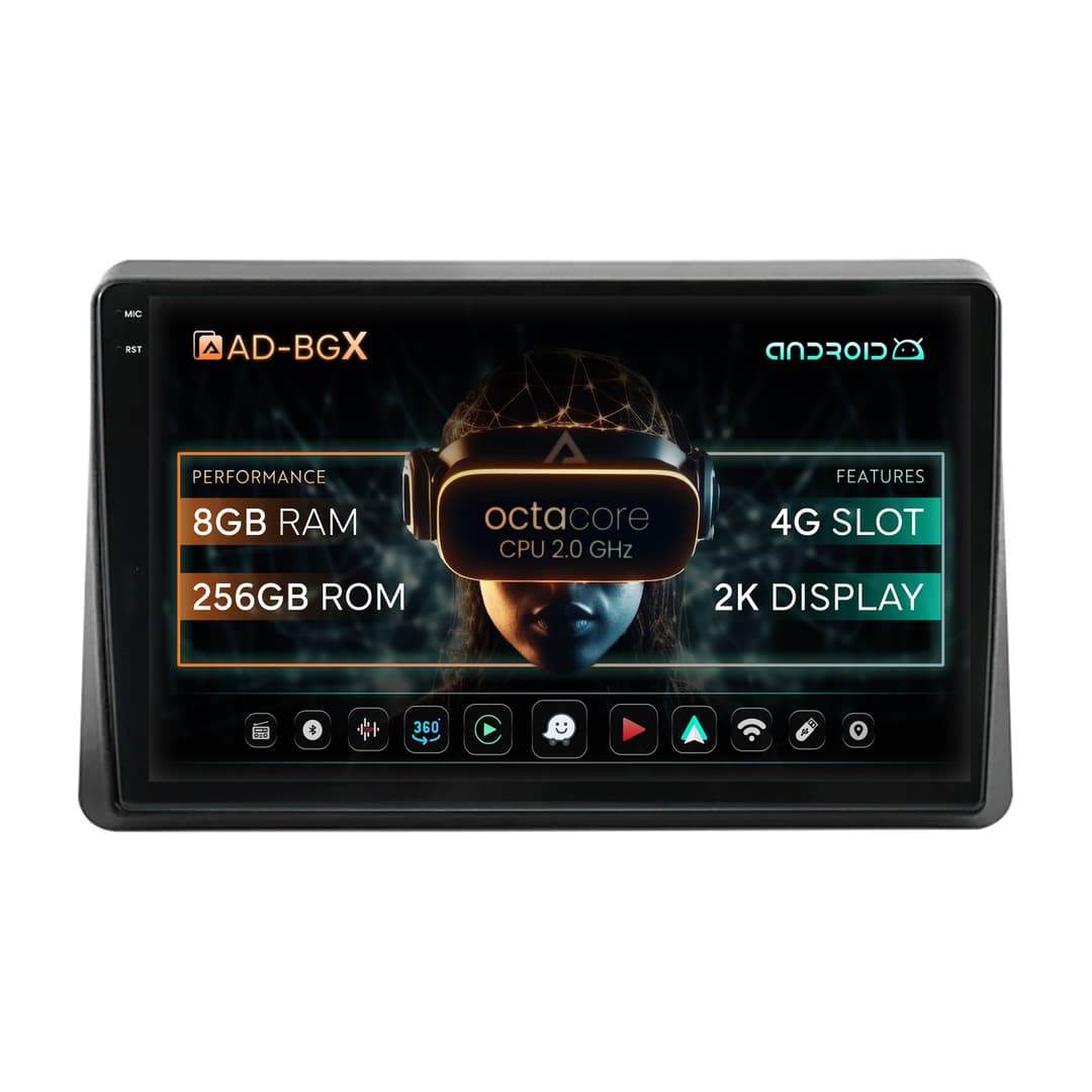 Navigatie Opel Movano Renault Master (2020-2024), Android, X-Octacore 8GB RAM + 256GB ROM, 10 Inch - AD-BGX10008+AD-BGRKIT377