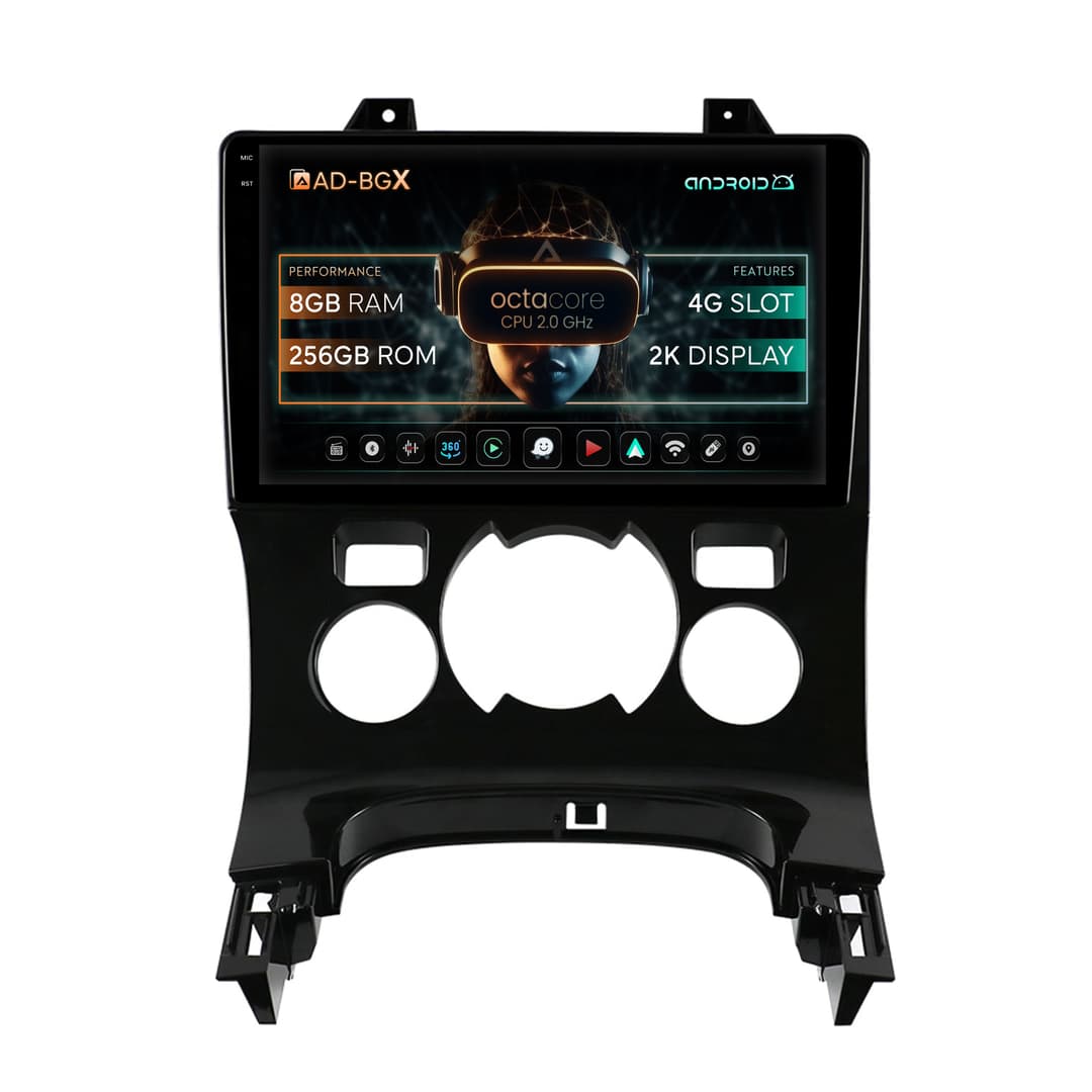 Navigatie Peugeot 3008 5008, Android, X-Octacore 8GB RAM + 256GB ROM, 9.5 Inch - AD-BGX9008+AD-BGRKIT259