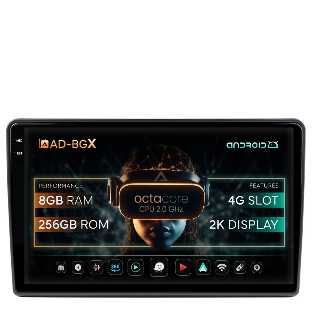 Navigatie Peugeot 308 (2012-2017), Android, X-Octacore 8GB RAM + 256GB ROM, 9.5 Inch - AD-BGX9008+AD-BGRKIT257