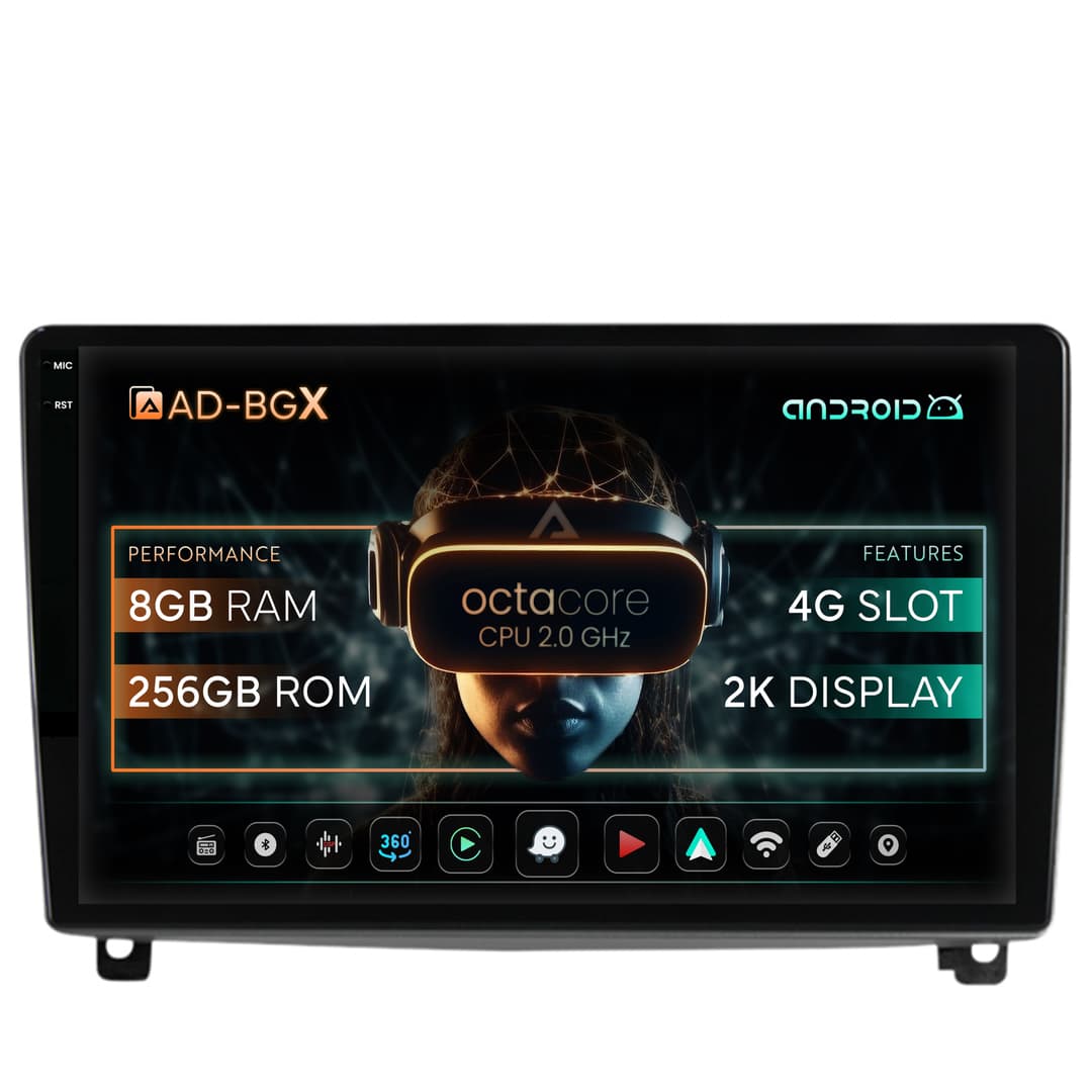 Navigatie Peugeot 407 (2004-2011), Android, X-Octacore 8GB RAM + 256GB ROM, 9.5 Inch - AD-BGX9008+AD-BGRKIT266V3