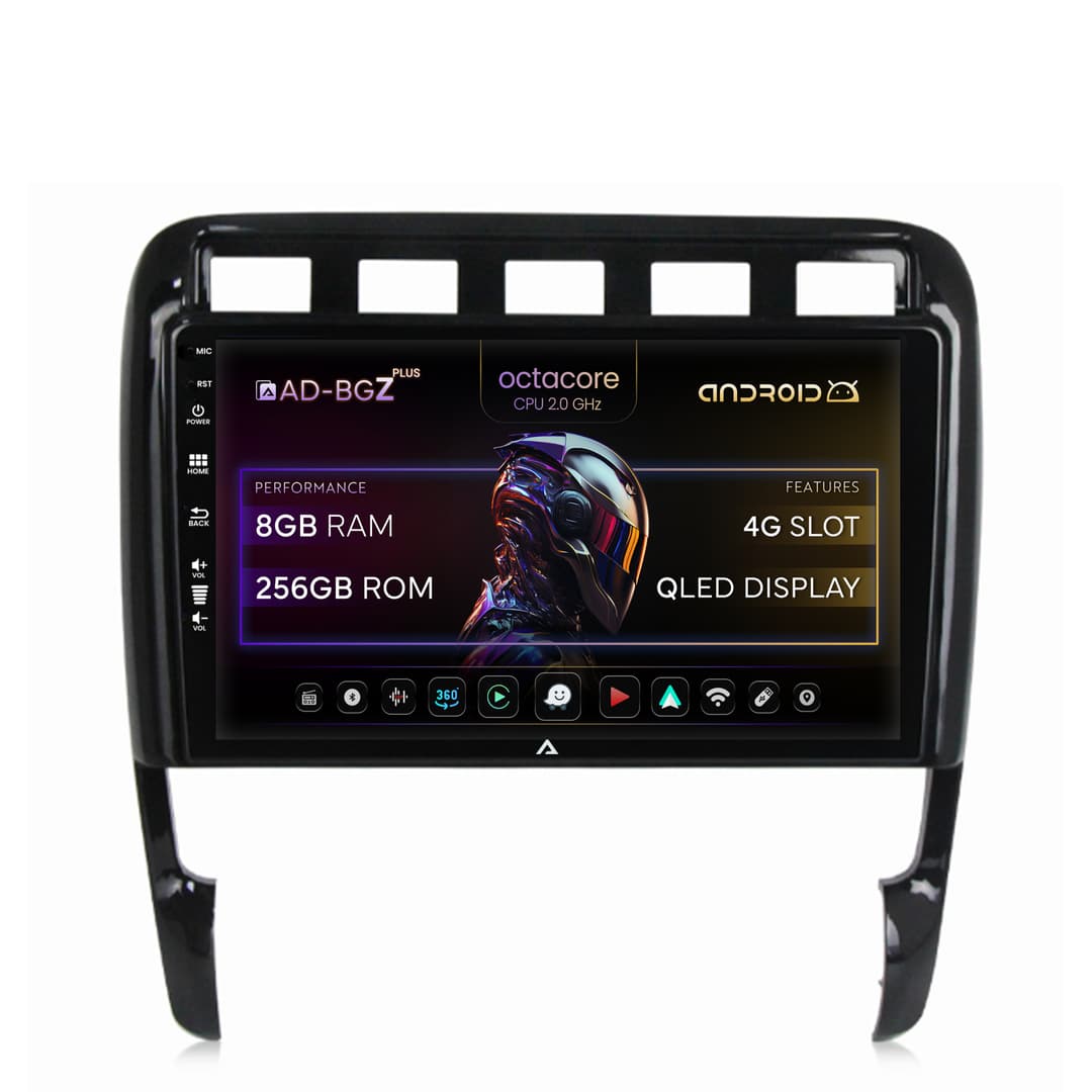 Navigatie Porsche Cayenne (2002-2010), Android, Z-Octacore 8GB RAM + 256GB ROM, 9 Inch - AD-BGZ9008+AD-BGRKIT057