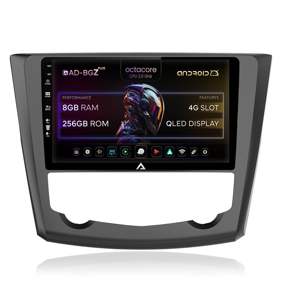 Navigatie Renault Kadjar, Android, Z-Octacore 8GB RAM + 256GB ROM, 9 Inch - AD-BGZ9008+AD-BGRKIT364