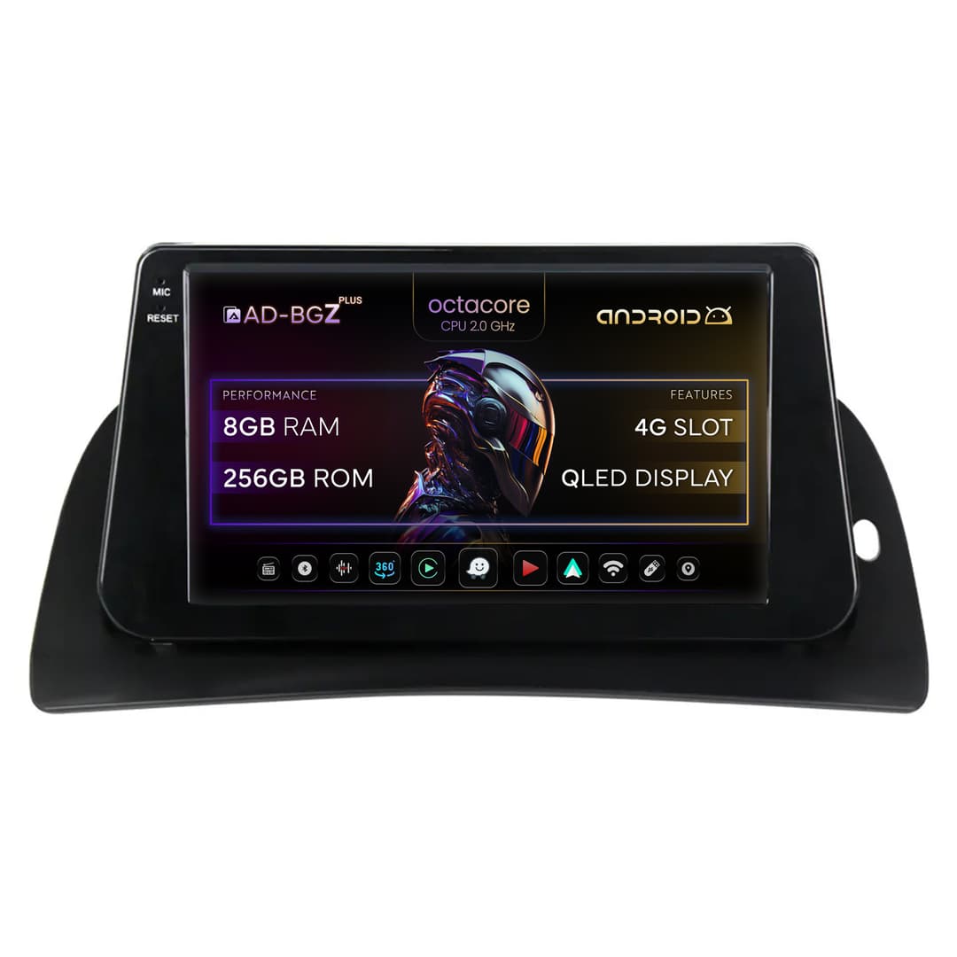 Navigatie Renault Kangoo (2008-2021) Android, Z-Octacore 8GB RAM + 256GB ROM, 9 Inch - AD-BGZ9008+AD-BGRKIT373