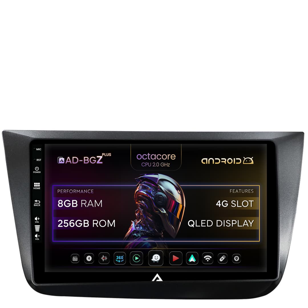 Navigatie Seat Altea Toledo (2005-2012), Android, Z-Octacore 8GB RAM + 256GB ROM, 9 Inch - AD-BGZ9008+AD-BGRKIT055