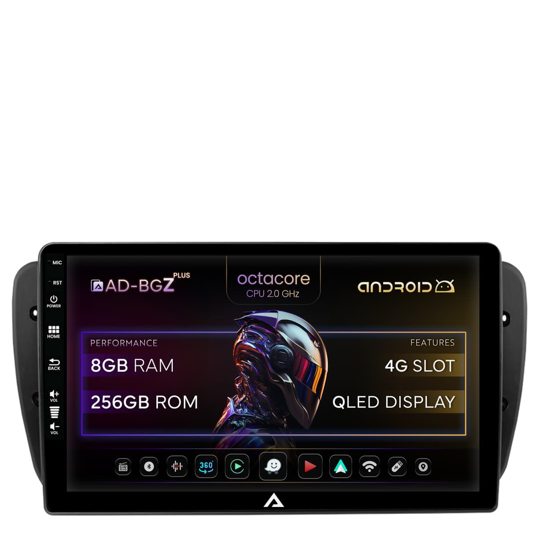 Navigatie Seat Ibiza (2009-2013), Android, Z-Octacore 8GB RAM + 256GB ROM, 9 Inch - AD-BGZ9008+AD-BGRKIT049