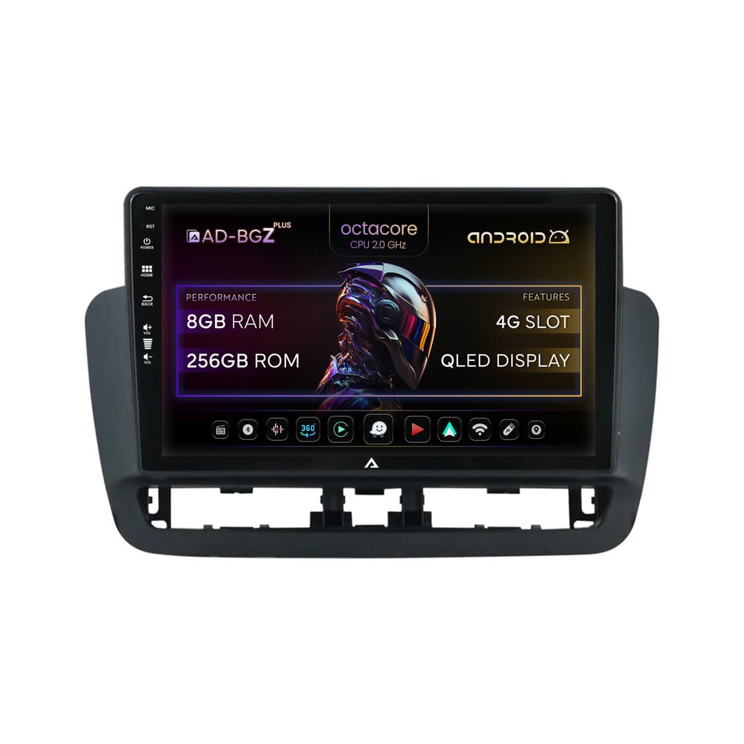 Navigatie Seat Ibiza IV (2014-2017), Android, Z-Octacore 8GB RAM + 256GB ROM, 9 Inch - AD-BGZ9008+AD-BGRKIT062