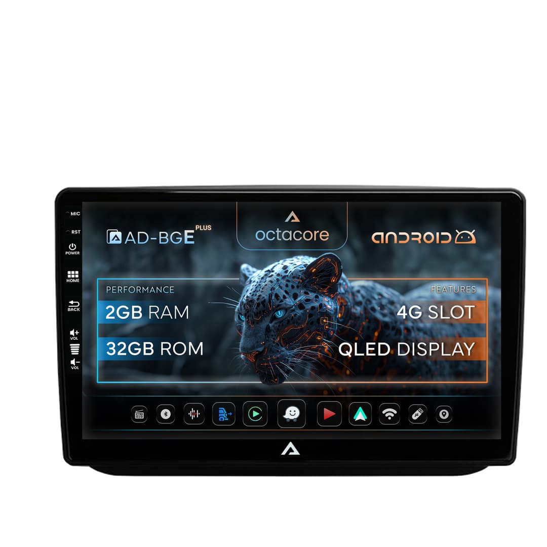 Navigatie Skoda Fabia (2007-2014), Android, E-Octacore 2GB RAM + 32GB ROM, 10.1 Inch - AD-BGE10002+AD-BGRKIT046