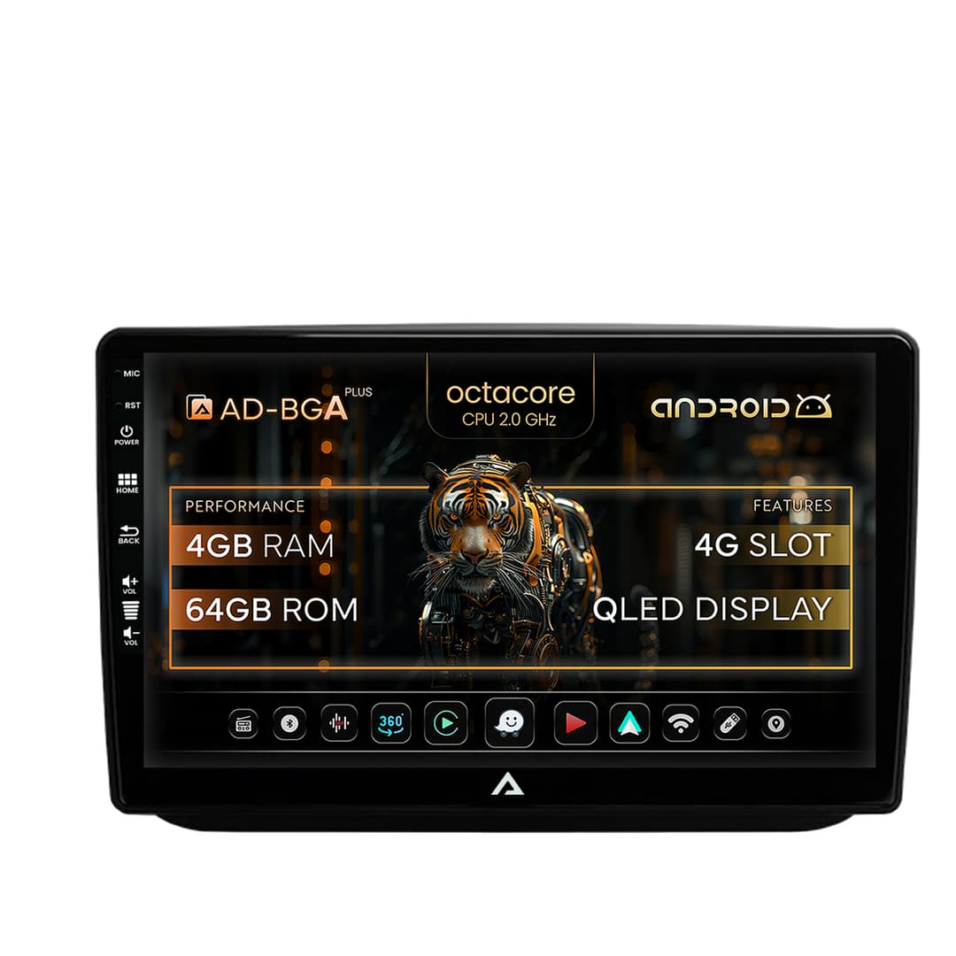 Navigatie Skoda Fabia (2007-2014), Android, A-Octacore 4GB RAM + 64GB ROM, 10.1 Inch - AD-BGA10004+AD-BGRKIT046