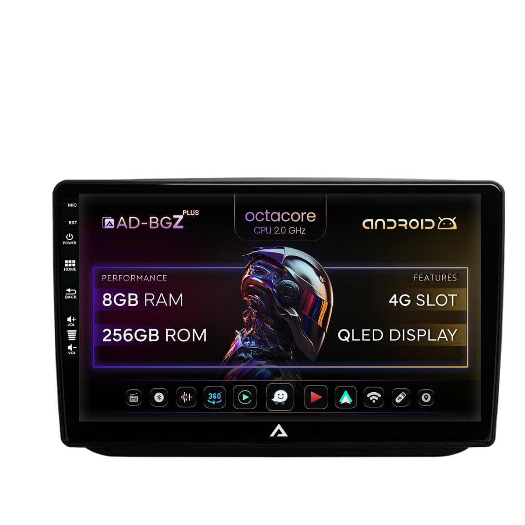Navigatie Skoda Fabia (2007-2014), Android, Z-Octacore 8GB RAM + 256GB ROM, 10.1 Inch - AD-BGZ10008+AD-BGRKIT046