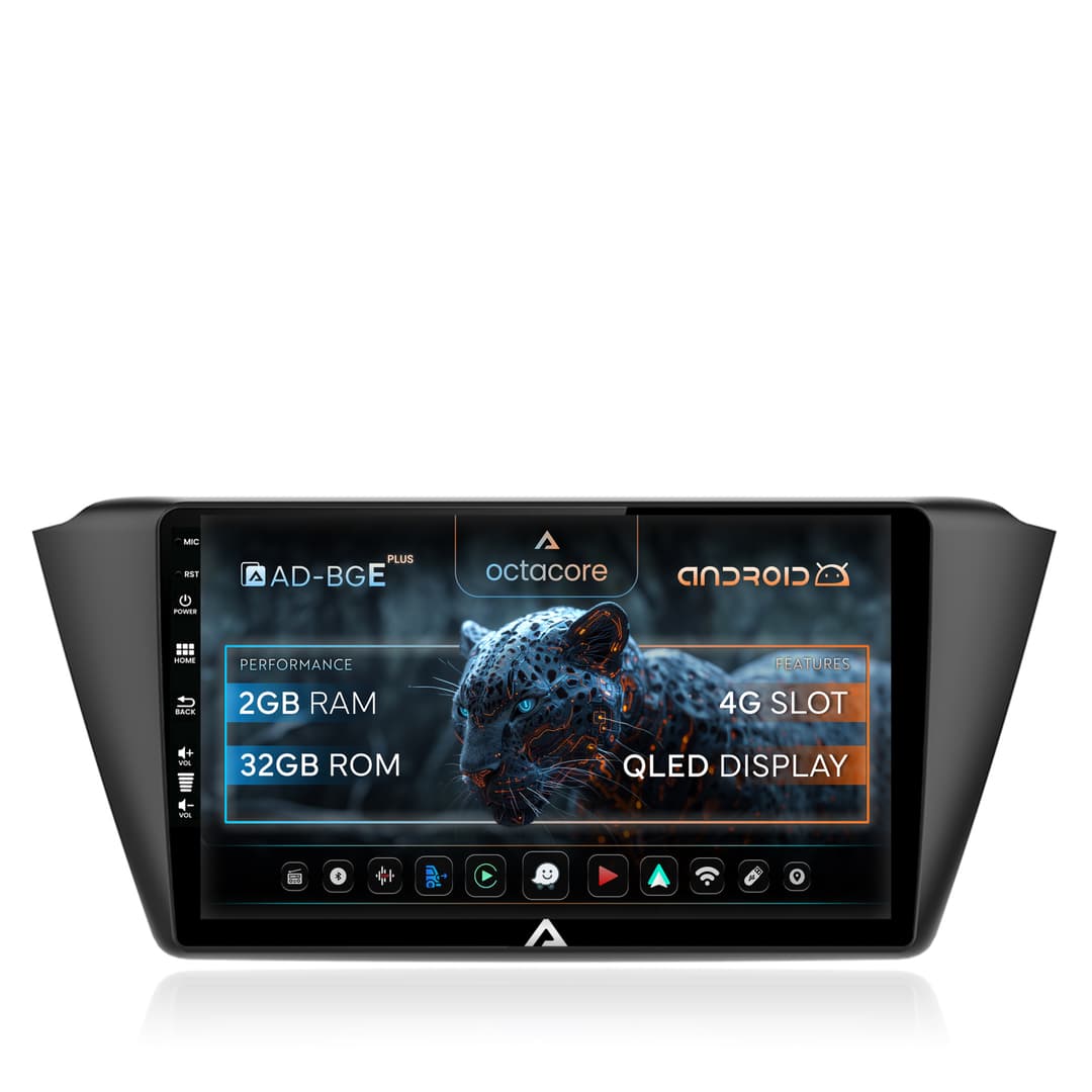 Navigatie Skoda Fabia (2015+), Android, E-Octacore 2GB RAM + 32GB ROM, 9 Inch - AD-BGE9002+AD-BGRKIT039
