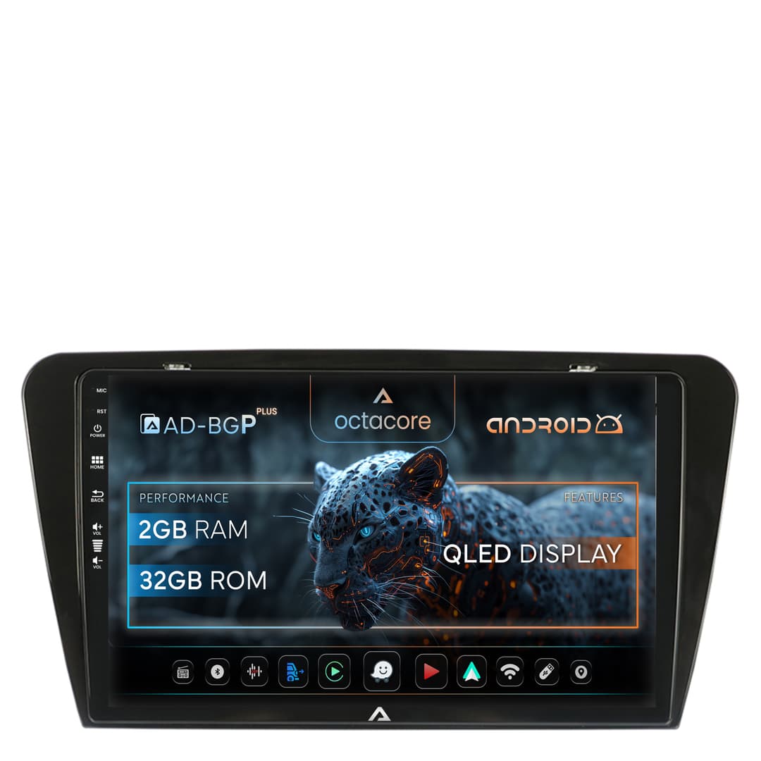 Navigatie Skoda Octavia 3 (2013-2018), Android, P-Octacore 2GB RAM + 32GB ROM, 10.1 Inch - AD-BGP10002+AD-BGRKIT026