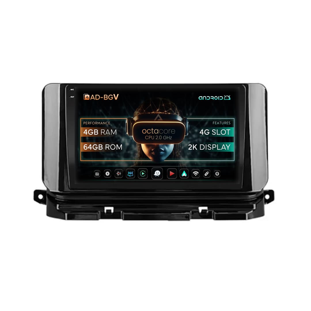 Navigatie Skoda Octavia 4 (2021+), Android, V-Octacore 4GB RAM + 64GB ROM, 10.36 Inch - AD-BGV10004+AD-BGRKIT010