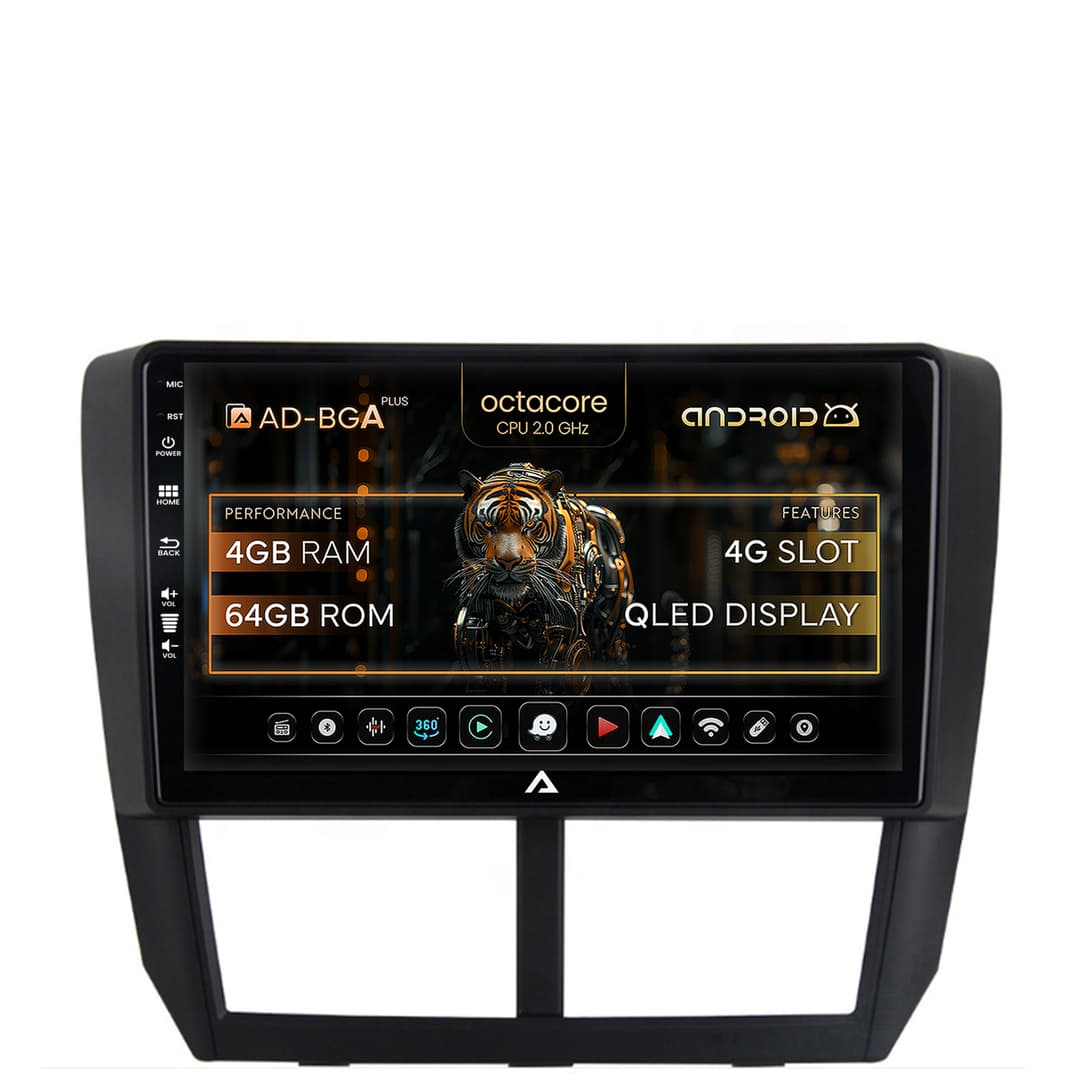 Navigatie Subaru Forester (2007-2013), Android, A-Octacore 4GB RAM + 64GB ROM, 9 Inch - AD-BGA9004+AD-BGRKIT333