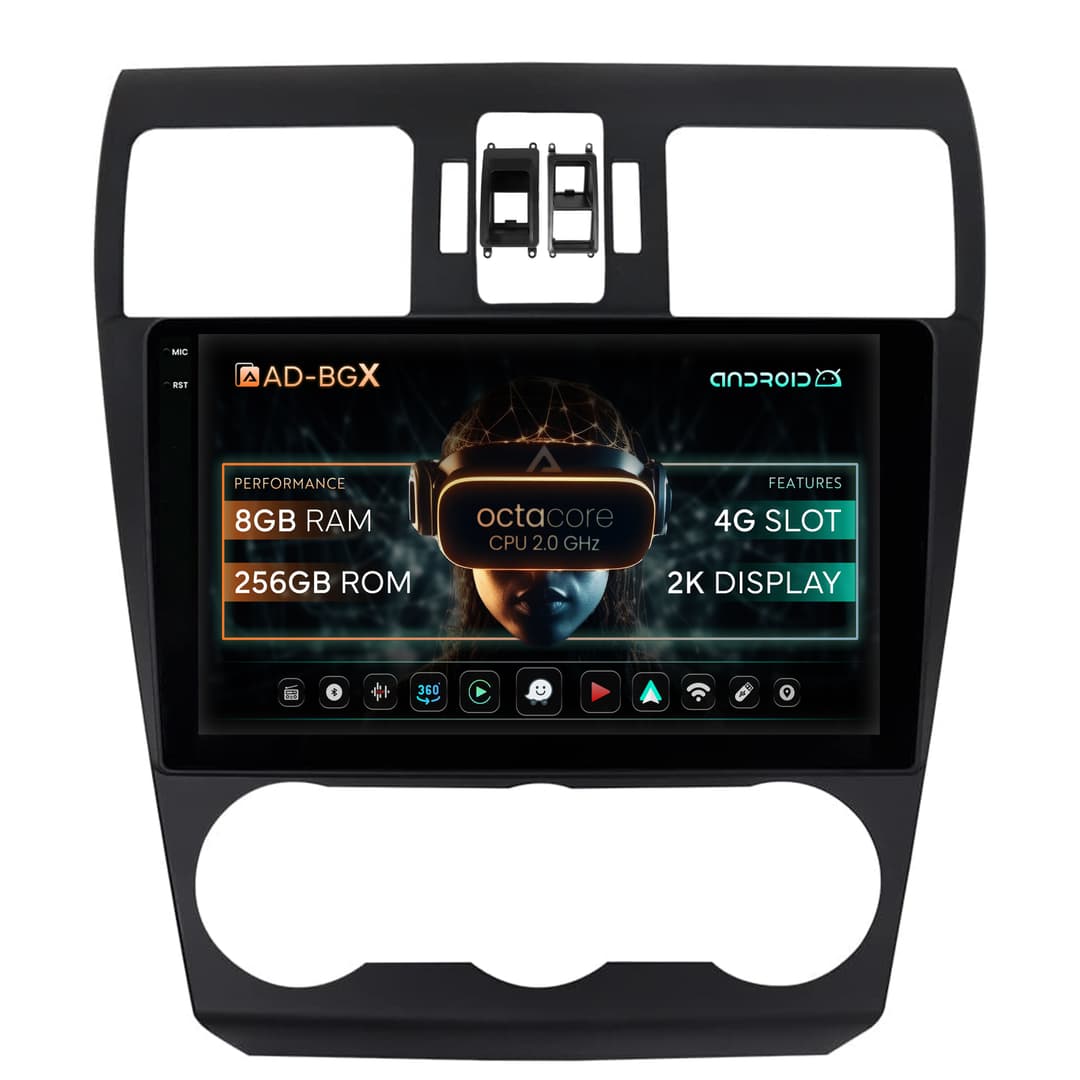 Navigatie Subaru Forester (2012-2018), Android, X-Octacore 8GB RAM + 256GB ROM, 9.5 Inch - AD-BGX9008+AD-BGRKIT334
