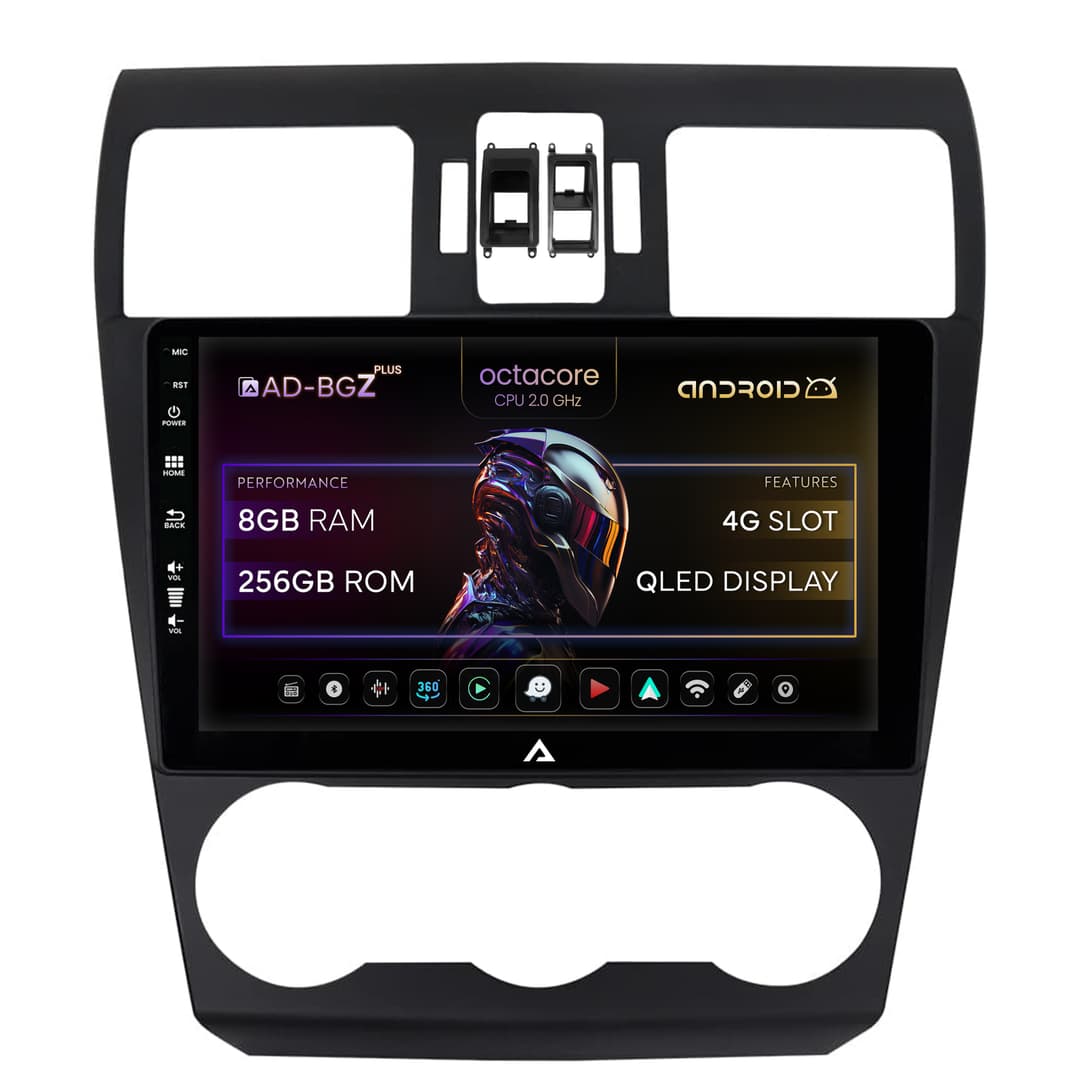 Navigatie Subaru Forester (2012-2018), Android, Z-Octacore 8GB RAM + 256GB ROM, 9 Inch - AD-BGZ9008+AD-BGRKIT334