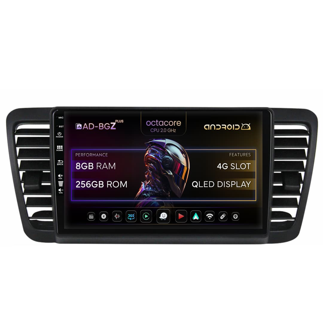 Navigatie Subaru Legacy (2004-2010), Android, Z-Octacore 8GB RAM + 256GB ROM, 9 Inch - AD-BGZ9008+AD-BGRKIT338