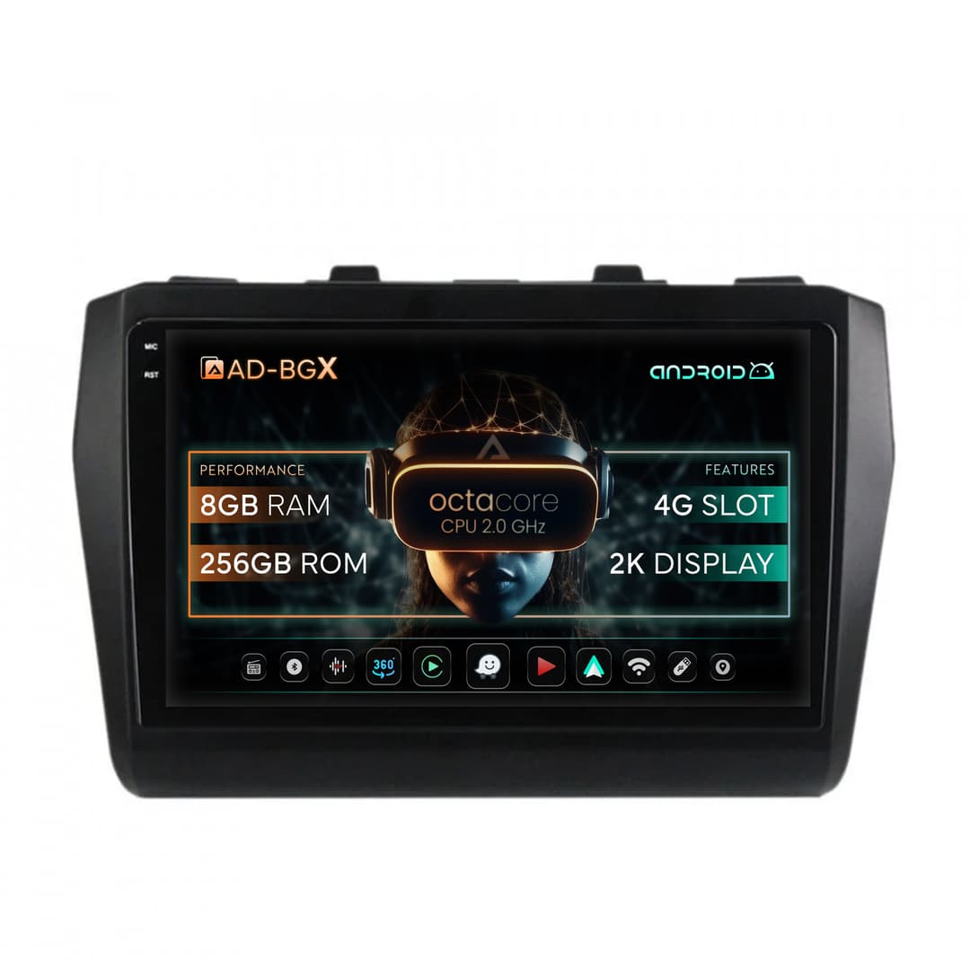Navigatie Suzuki Swift (2017+), Android, X-Octacore 8GB RAM + 256GB ROM, 9.5 Inch - AD-BGX9008+AD-BGRKIT085