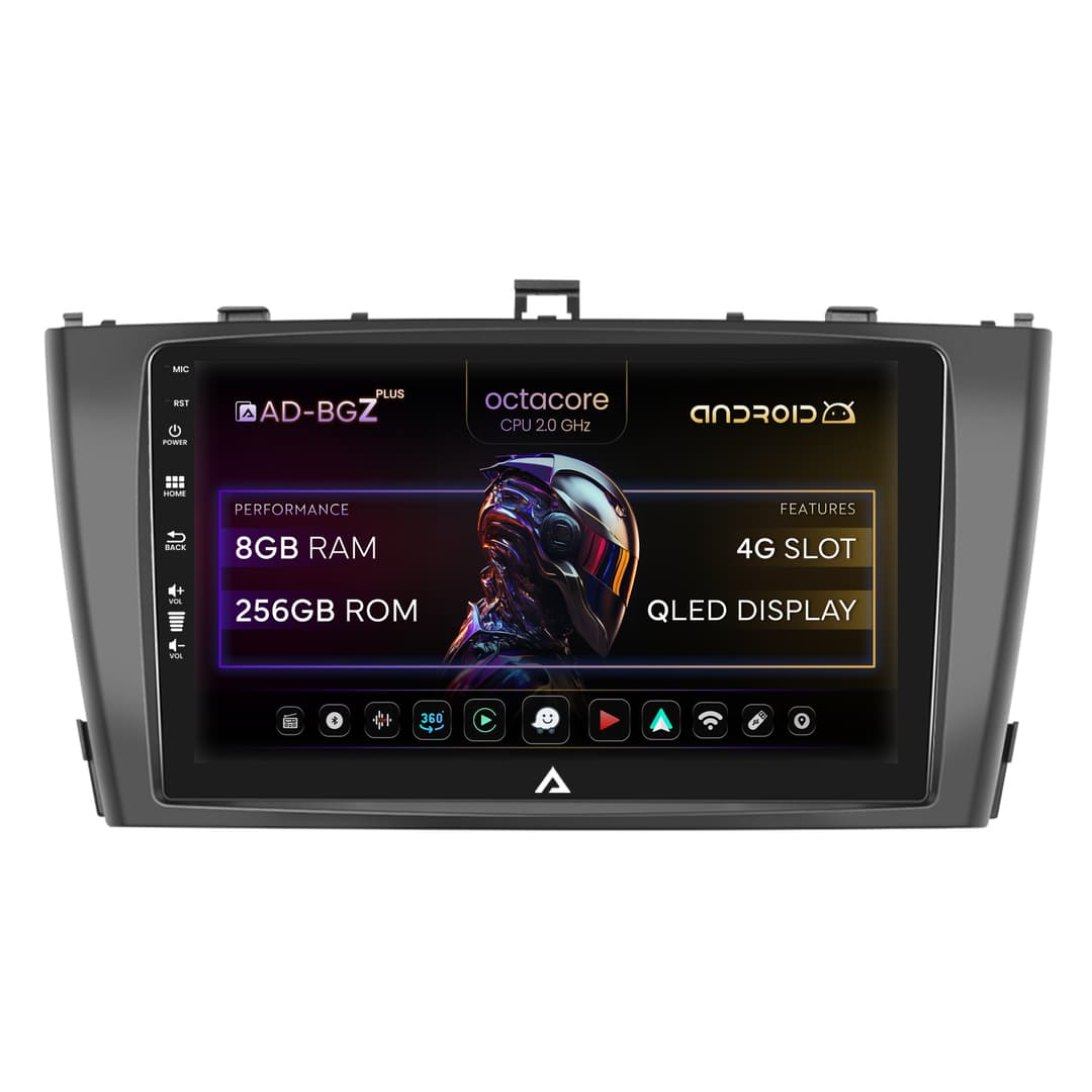 Navigatie Toyota Avensis (2009-2015), Android, Z-Octacore 8GB RAM + 256GB ROM, 9 Inch - AD-BGZ9008+AD-BGRKIT093-B