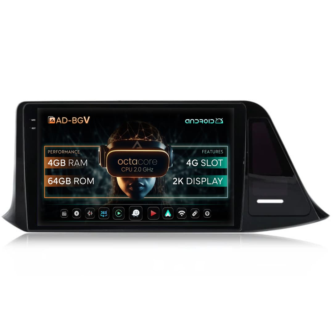 Navigatie Toyota C-HR (2016-2020), Android, V-Octacore 4GB RAM + 64GB ROM, 9.5 Inch - AD-BGV9004+AD-BGRKIT074