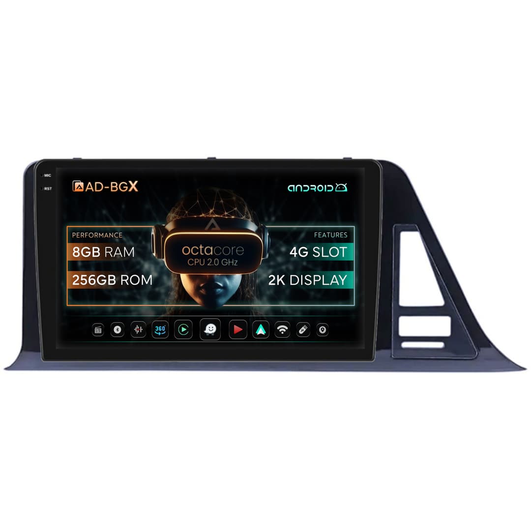 Navigatie Toyota C-HR (2016-2020), Android, X-Octacore 8GB RAM + 256GB ROM, 9.5 Inch - AD-BGX9008+AD-BGRKIT073