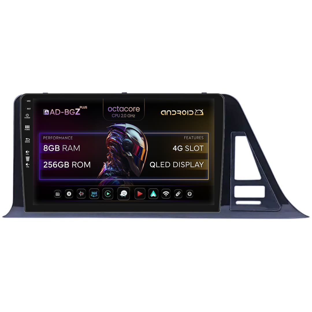 Navigatie Toyota C-HR (2016-2020), Android, Z-Octacore 8GB RAM + 256GB ROM, 9 Inch - AD-BGZ9008+AD-BGA10002+AD-BGRKIT073