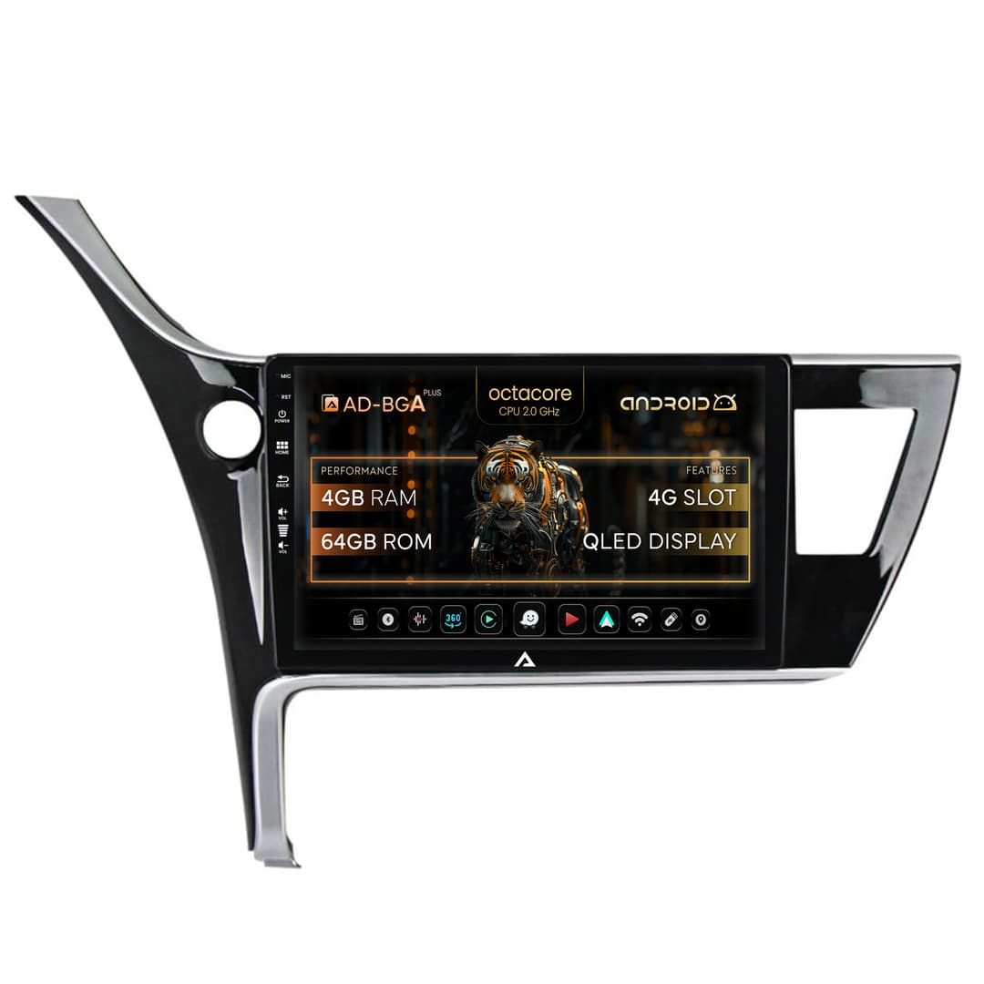 Navigatie Toyota Corolla Auris (2017-2020), Android, A-Octacore 4GB RAM + 64GB ROM, 9 Inch - AD-BGA9004+AD-BGRKIT079