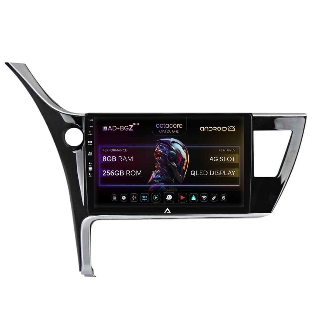 Navigatie Toyota Corolla Auris (2017-2020), Android, Z-Octacore 8GB RAM + 256GB ROM, 10.1 Inch - AD-BGZ10008+AD-BGRKIT079