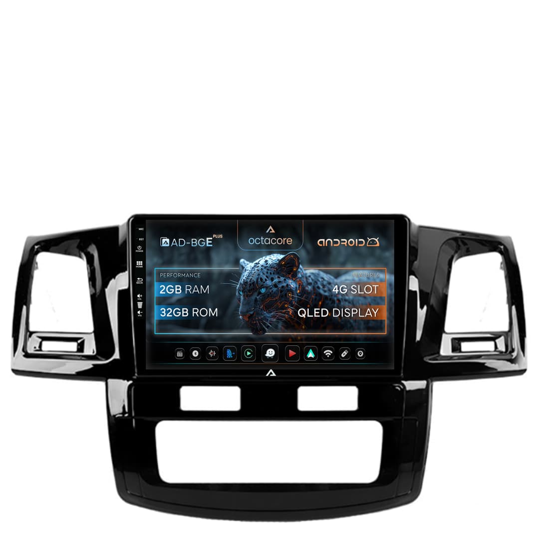 Navigatie Toyota Hilux (2008-2014), Android, E-Octacore 2GB RAM + 32GB ROM, 9 Inch - AD-BGE9002+AD-BGRKIT081