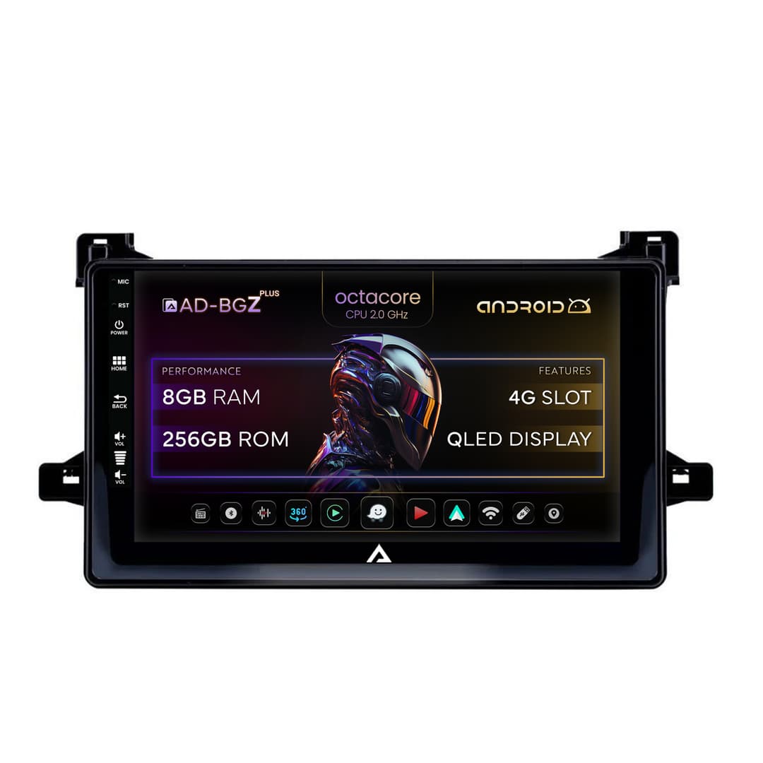 Navigatie Toyota Prius (2015+), Android, Z-Octacore 8GB RAM + 256GB ROM, 9 Inch - AD-BGZ9008+AD-BGRKIT097