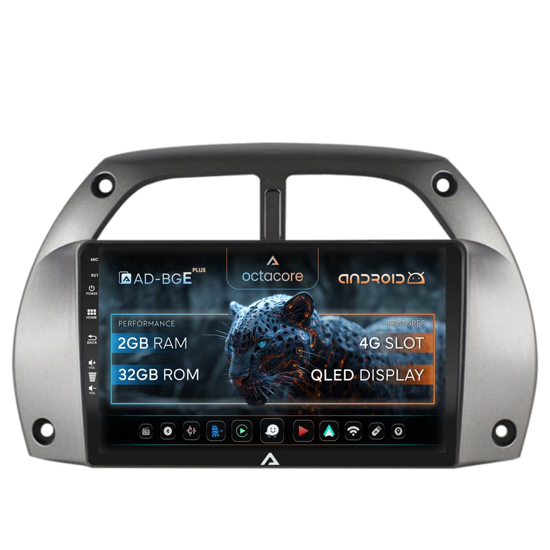 Navigatie Toyota RAV4 (2001-2006), Android, E-Octacore 2GB RAM + 32GB ROM, 9 Inch - AD-BGE9002+AD-BGRKIT109