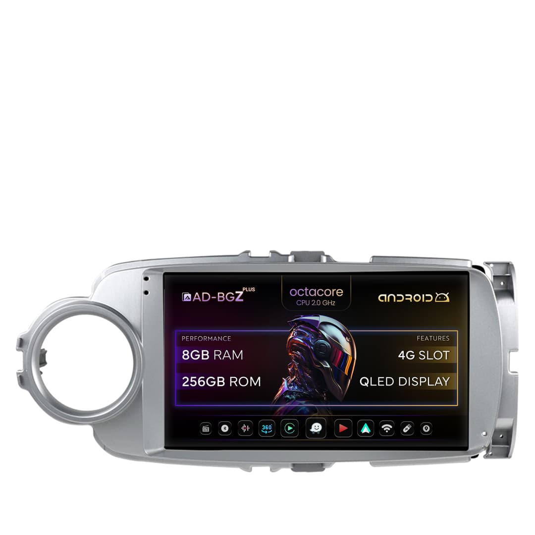 Navigatie Toyota Yaris (2010-2018), Android, Z-Octacore 8GB RAM + 256GB ROM, 9 Inch - AD-BGZ9008+AD-BGRKIT104