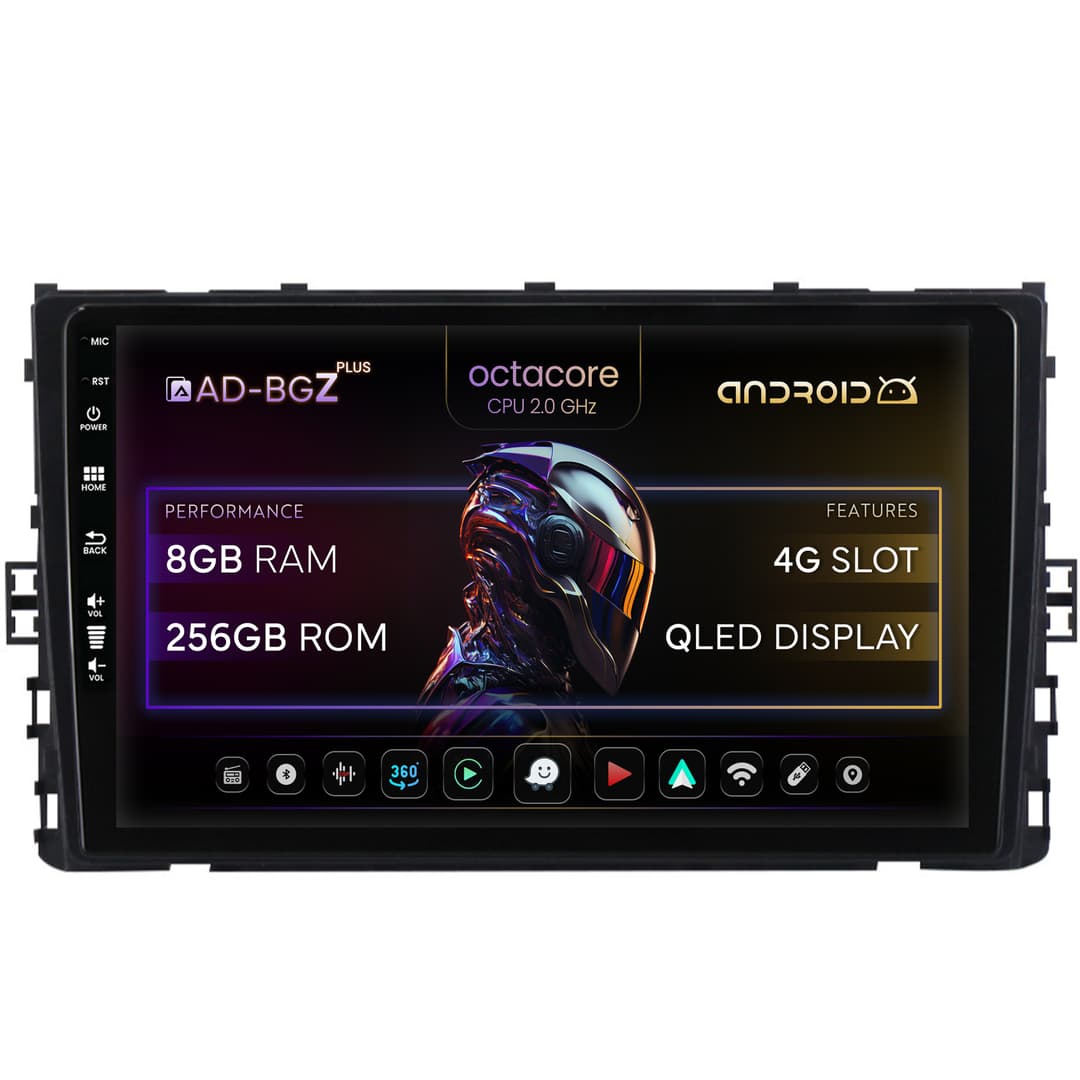 Navigatie Volkswagen Arteon (2017+), Android, Z-Octacore 8GB RAM + 256GB ROM, 9 Inch - AD-BGZ9008+AD-BGRKIT041V4