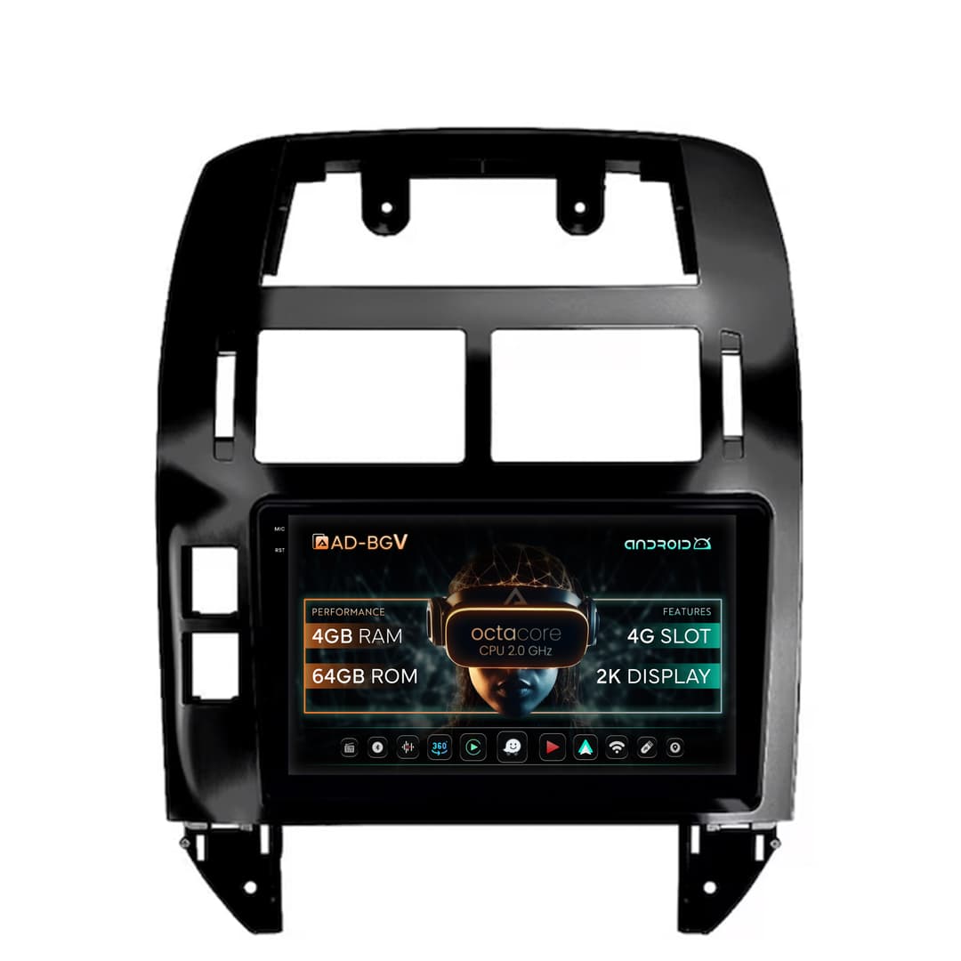 Navigatie Volkswagen Polo (2004-2011), Android, V-Octacore 4GB RAM + 64GB ROM, 9.5 Inch - AD-BGV9004+AD-BGRKIT033OLD