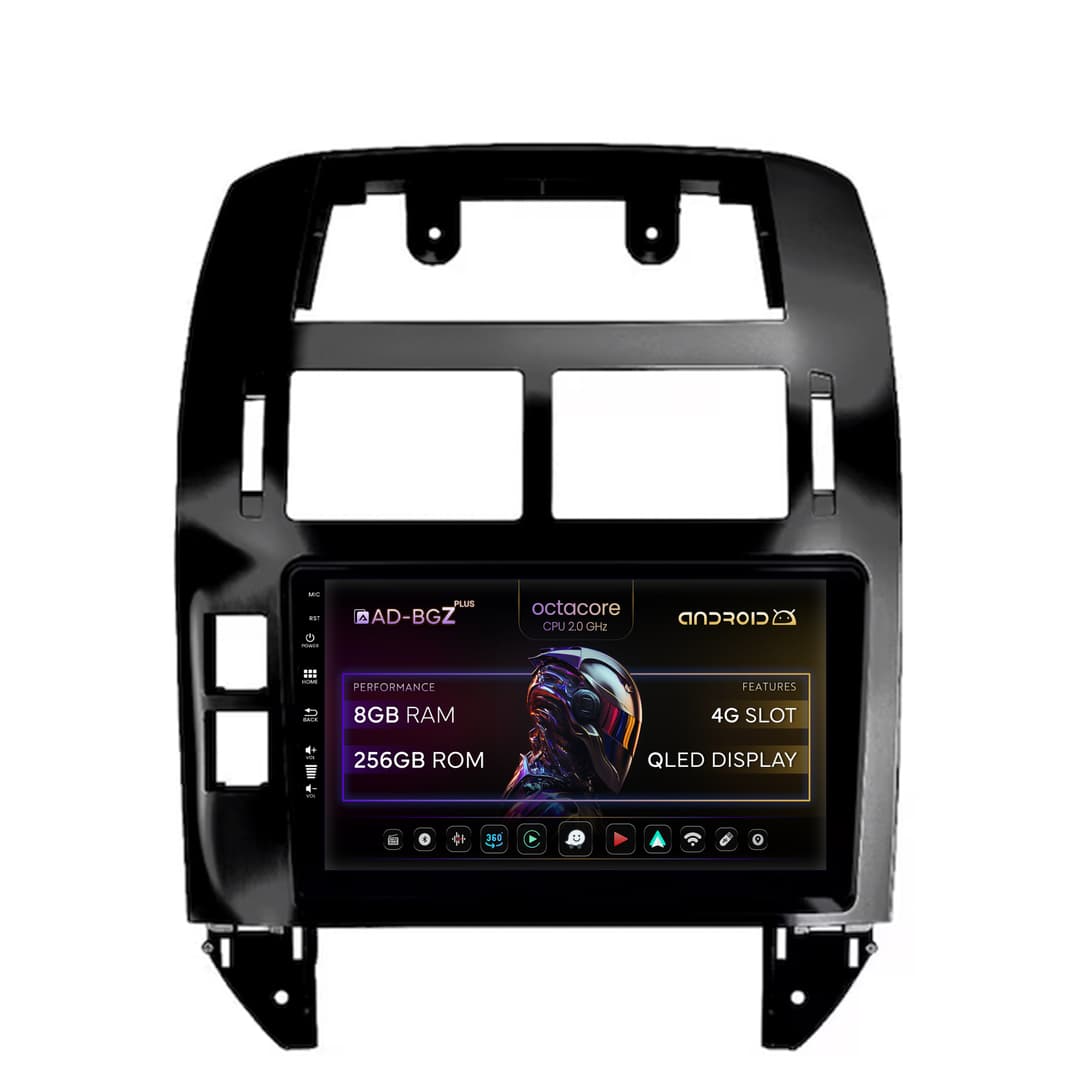 Navigatie Volkswagen Polo (2004-2011), Android, Z-Octacore 8GB RAM + 256GB ROM, 9 Inch - AD-BGZ9008+AD-BGRKIT033OLD