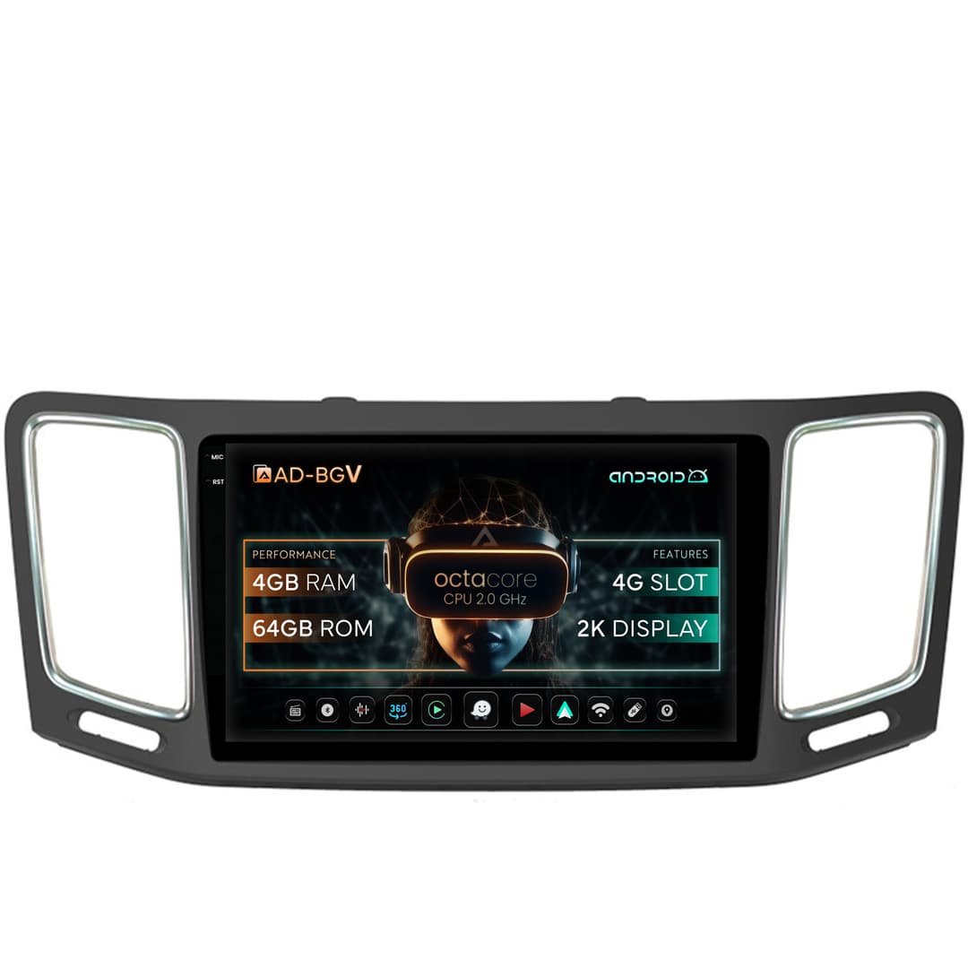 Navigatie Volkswagen Sharan Seat Alhambra (2010-2018), Android, V-Octacore 4GB RAM + 64GB ROM, 9.5 Inch - AD-BGV9004+AD-BGRKIT044