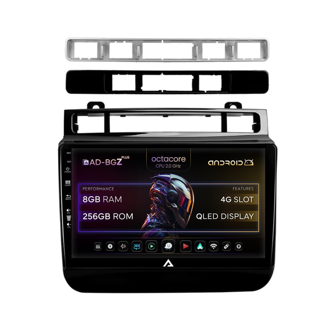 Navigatie Volkswagen Touareg (2010-2018), Android, Z-Octacore 8GB RAM + 256GB ROM, 9 Inch - AD-BGZ9008+AD-BGRKIT051