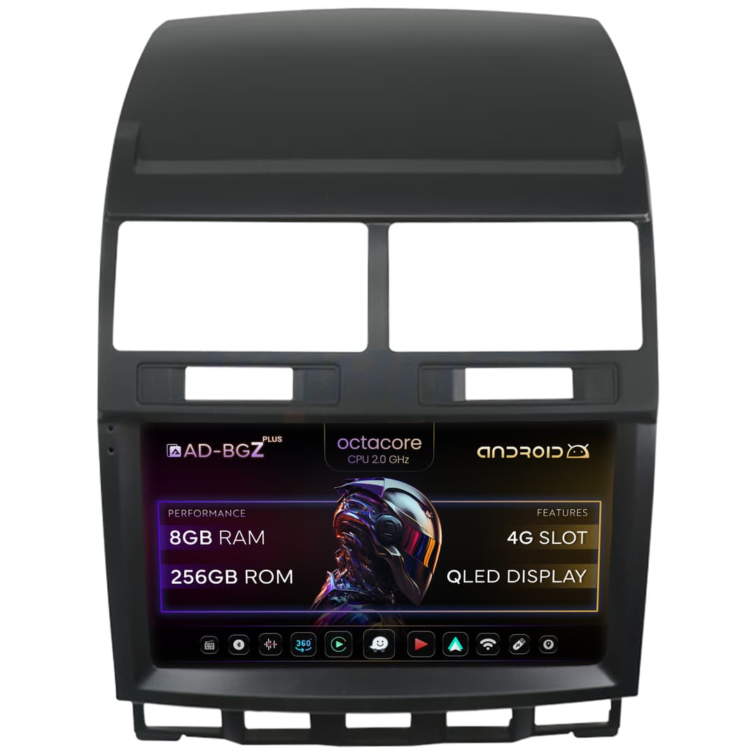 Navigatie Volkswagen Touareg, Android, Z-Octacore 8GB RAM + 256GB ROM, 9 Inch - AD-BGZ9008+AD-BGRKIT050