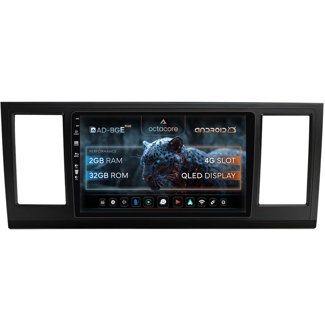 Navigatie Volkswagen Transporter Caravelle Multivan T6 (2015+), Android, E-Octacore 2GB RAM + 32GB ROM, 9 Inch - AD-BGE9002+AD-BGRKIT056V2