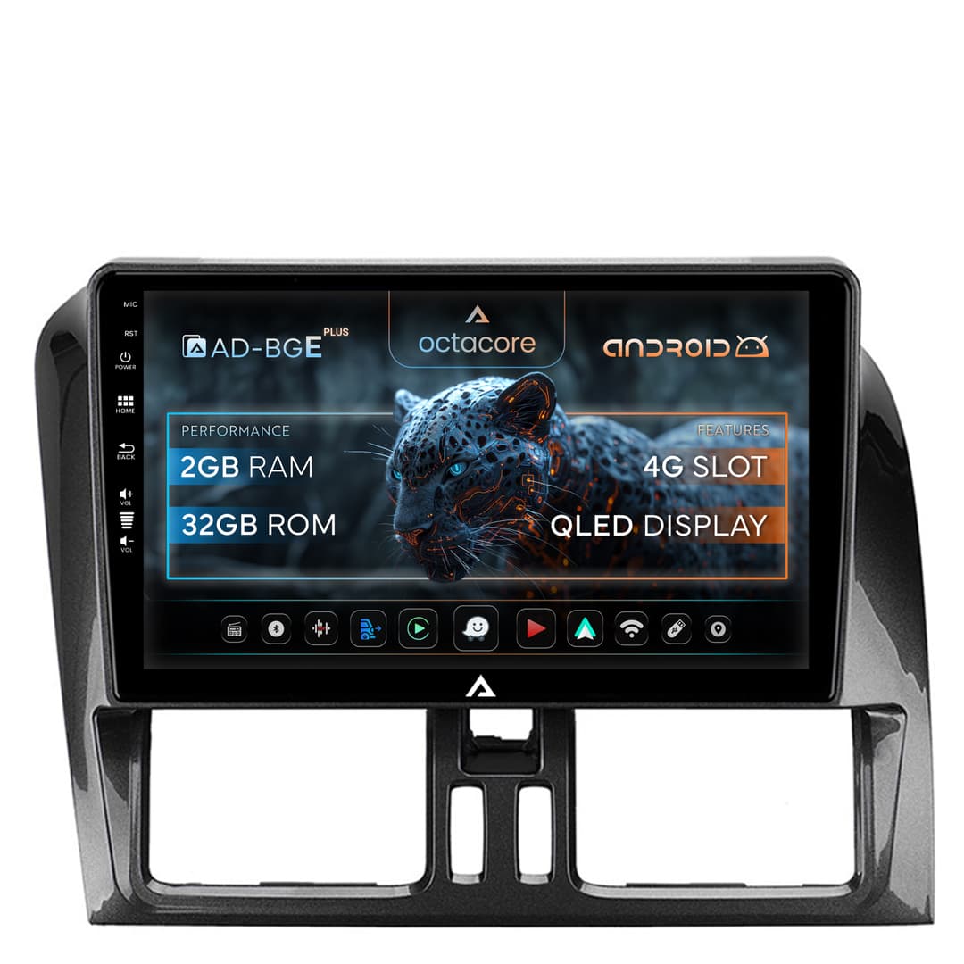 Navigatie Volvo XC60 (2008-2013), Android, E-Octacore 2GB RAM + 32GB ROM, 9 Inch - AD-BGE9002+AD-BGRKIT400-0813