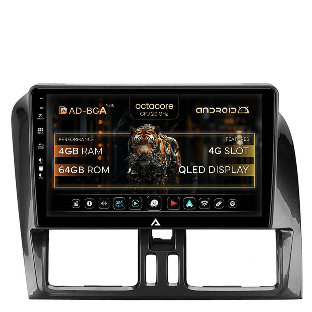 Navigatie Volvo XC60 (2008-2013), Android, A-Octacore 4GB RAM + 64GB ROM, 9 Inch - AD-BGA9004+AD-BGRKIT400-0813