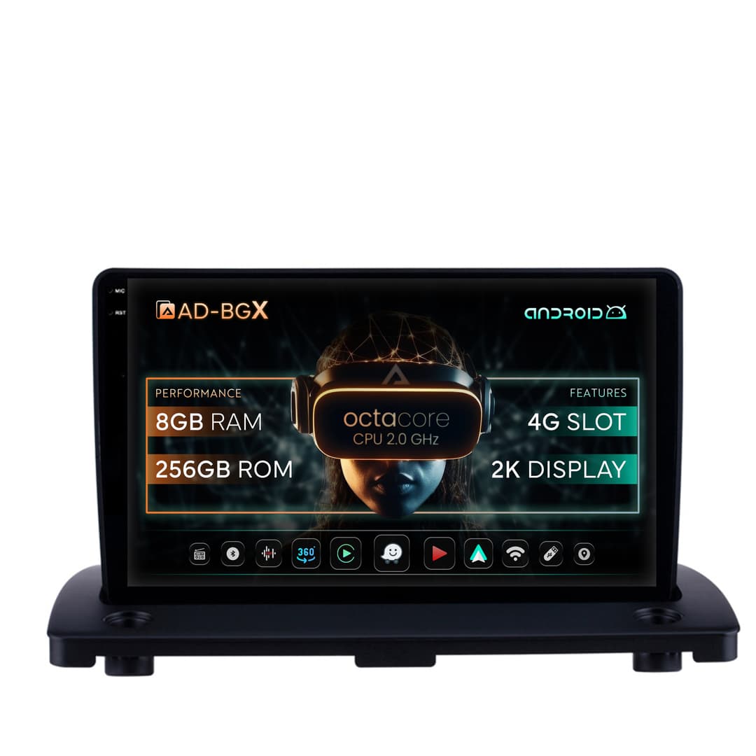 Navigatie Volvo XC90 (2002-2014), Android, X-Octacore 8GB RAM + 256GB ROM, 9.5 Inch - AD-BGX9008+AD-BGRKIT402