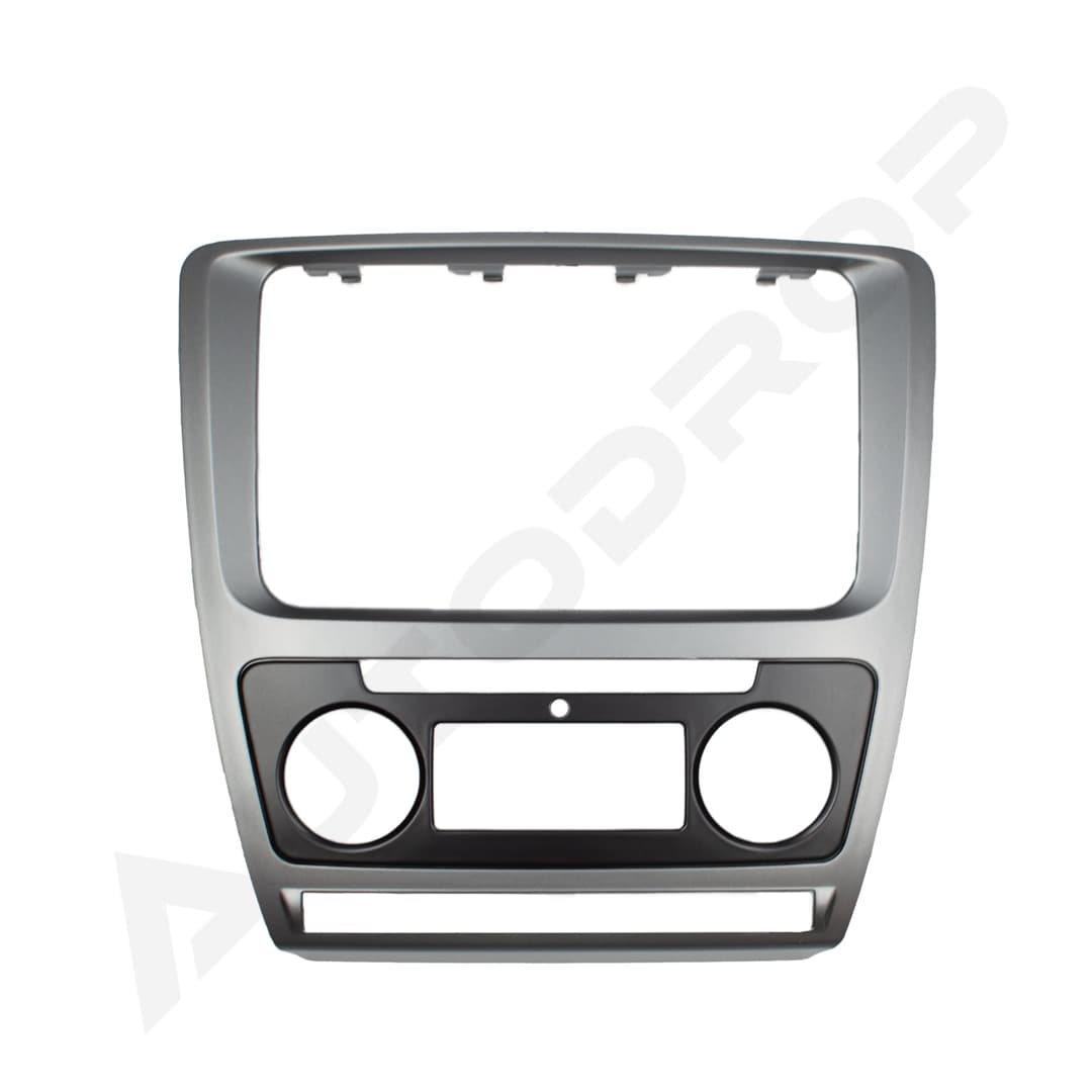 Ramă adaptoare Skoda Octavia 2 Facelift (Climatronic) 2009-2013 - fațetă 213 133 (RNS 510 RCD 330), montaj dedicat