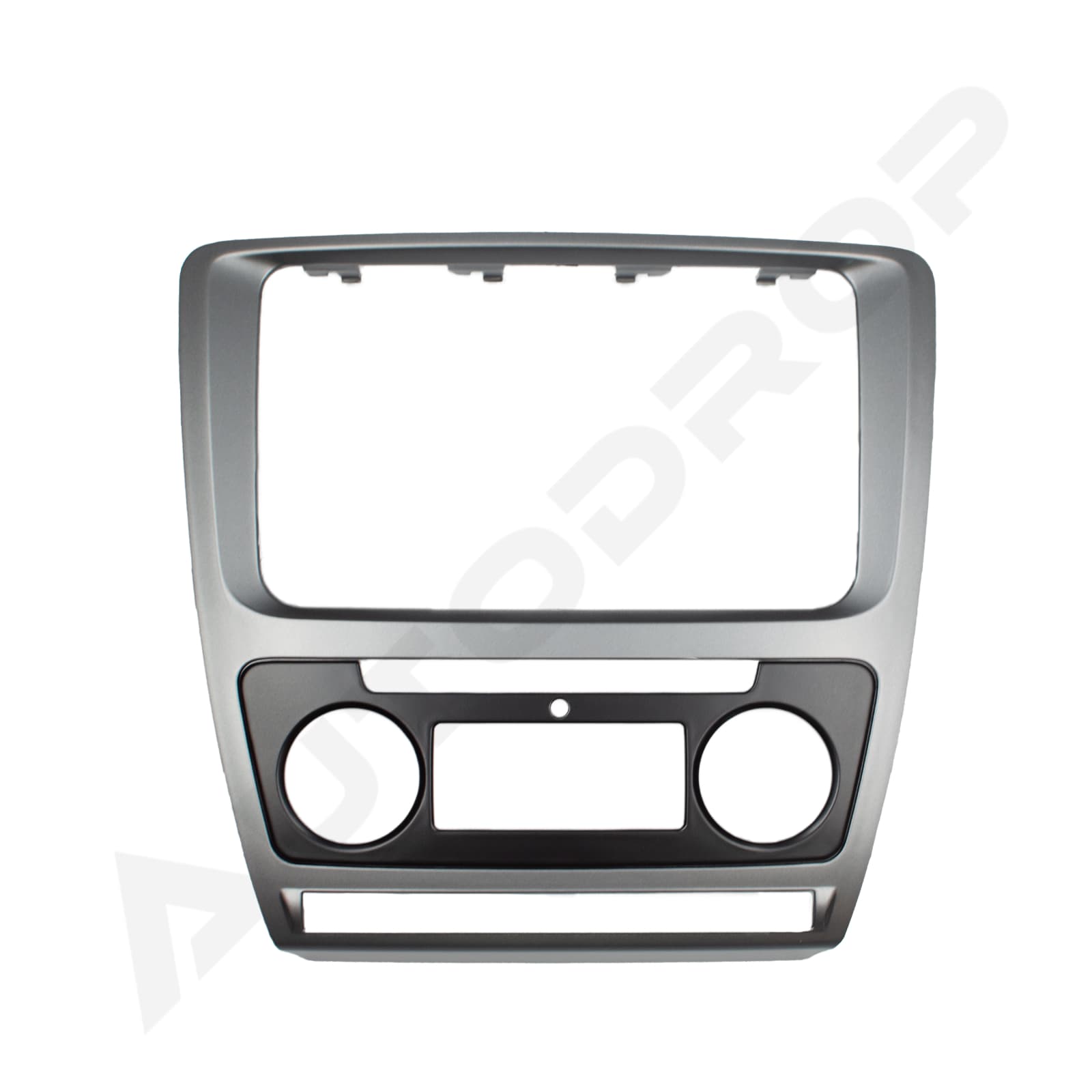 Ramă adaptoare Skoda Octavia 2 Facelift (Climatronic) 2009-2013 - fațetă 213 133 (RNS 510 RCD 330), montaj dedicat
