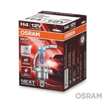 Bec 12V H4 60 55 W Night Breaker Laser Nextgen +150% Osram