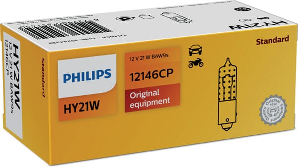 Bec Semnalizare Hy21W 12V Set 10 Buc Philips