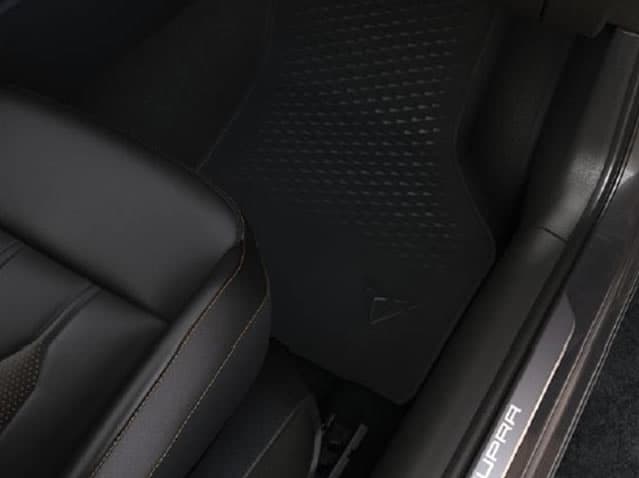 Covorase de cauciuc All-weather originale Seat CUPRA Leon (KL) si Formentor (KM) 2020+, set fata-spate, negre