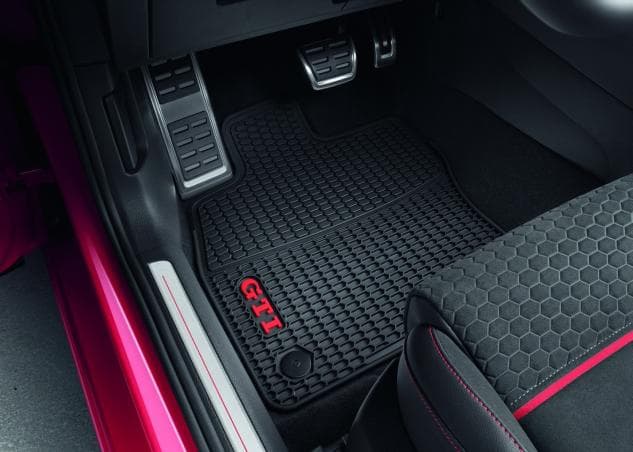 Covorase de cauciuc All-weather originale Volkswagen Golf VII 2013-2020, design GTI, set 4 bucati
