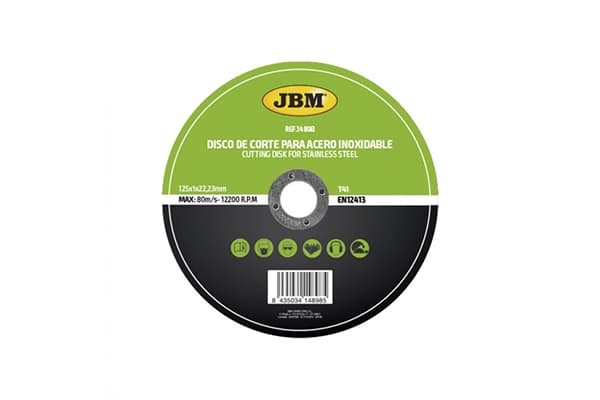Disc De Taiere Debitare In Otel Inoxidabil 125 X 1 Mm T41 Jbm